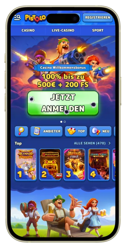 Pistolo Casino Download Mobiele App